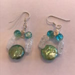 SOLD - (Set) Crystals & Pearls earrings