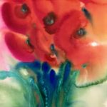 "Tulips from Kay" by Barbara Bonardi (matted archival giclee print from original acrylic painting) 2019